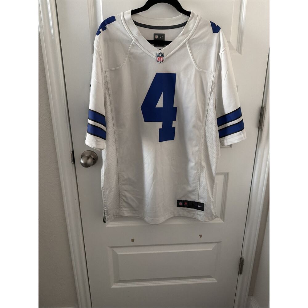 Men’s Nike Dak Prescott #4 Dallas Cowboys VAPOR LIMITED NFL Jersey Sz L White